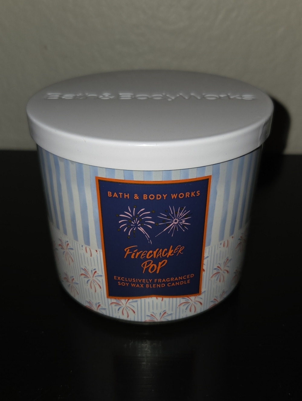 Bath & Body Works Firecracker Pop 3 Wick Candle NWT